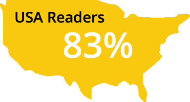 83% of Clicker Press Magazine readers are from America USA. The remaining 17% accounts for the readers from different parts of the world.